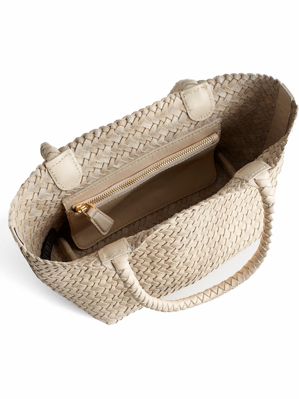 Madewell The Signature Woven Mini Tote in white - Picture 3 of 5